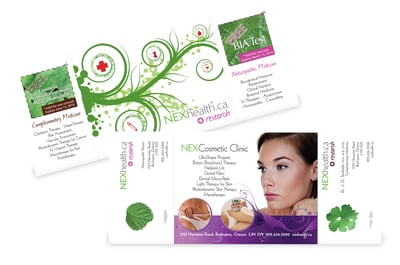 Nex Health Promotional Postcard Design