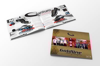 Goldline Product Catalogue Design by Katherine Widziak