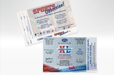 Sports Obsession Super Bowl Postcard Design