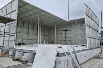 Installation of GRP Sectional Water Tank