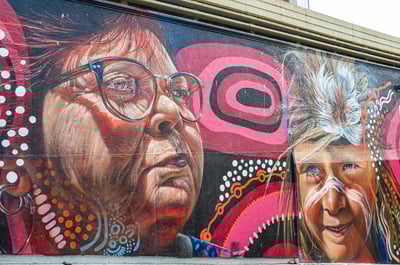 Mural by Adnate in Frankston