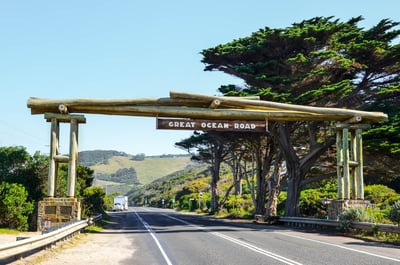 The Great Ocean Road arch