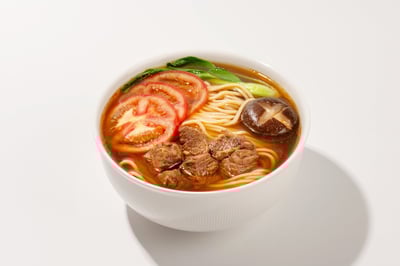 Hot Halal Beef Noodle Bowl with Broth – Kol Noodle NYC