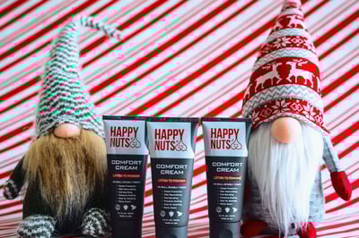 Happy nuts comfort cream white elephant gifts mens gifts stocking stuffers