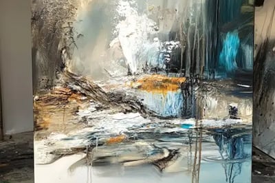 presentation d'une toile pour la page peinture acrylique