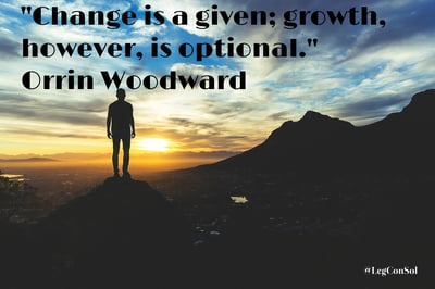 Change is a given; growth, however, is optional. Orrin Woodward