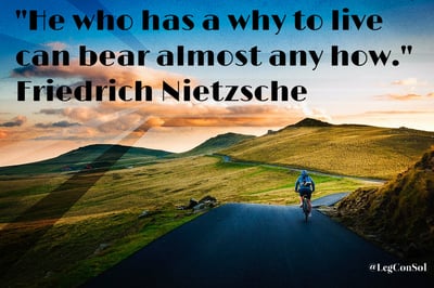 He who has a why to live can bear almost any how. Friedrich Nietzsche