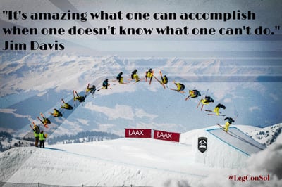 It's amazing what one can accomplish when one doesn't know what one can't do. Jim Davis