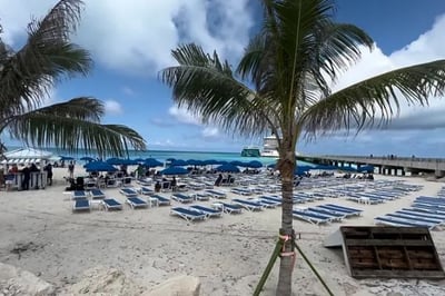 Bimini Public Beach at the Cruise Port