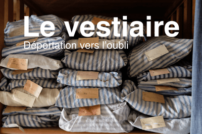 Ballots de draps rayés bleu et blanc