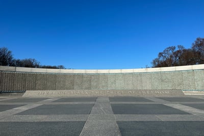 The freedom wall in Washington DC