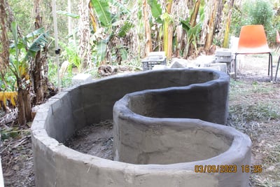 permacrete raised garden bed