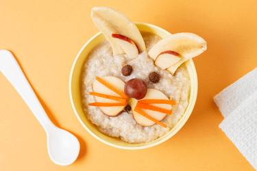 image d'assiette pour enfant représentant un visage animal