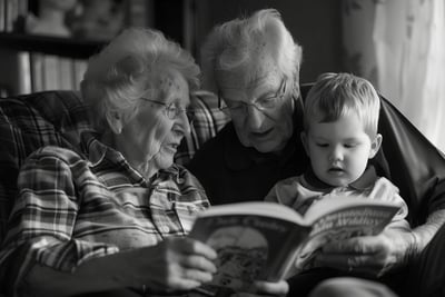 Grandparents and child.