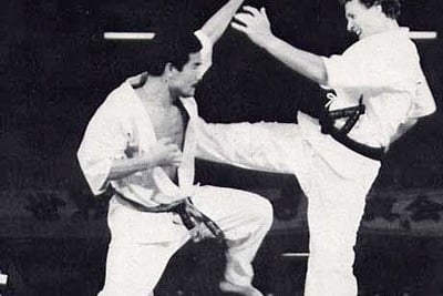 Karate action.