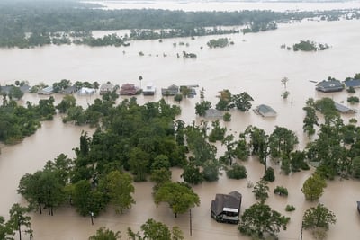 Flood natural disaster.