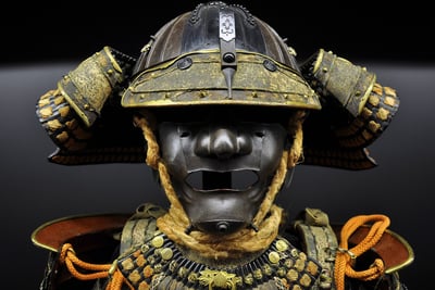 Samurai helmet.