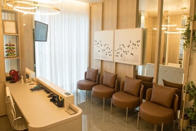 Sala de recepção do consultório de Lajeado/RS.