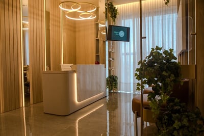 Sala de recepção do consultório de Lajeado/RS.