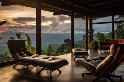 interior of a vacation rental in Costa Rica