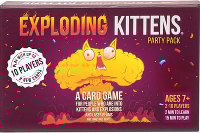 a exploding kittens party pack game