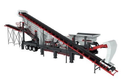 Four in one mobile crushing plant, mingyuan mobile crushing plant price, portable crushing screening station