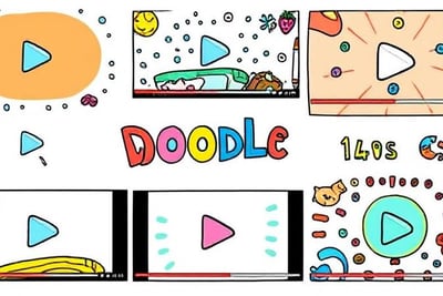 Examples of colorful doodle videos