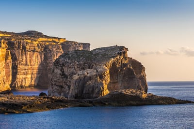 Fungus rock in the sunset.