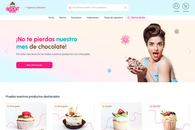 Diseño e-commerce Cucky Cakes