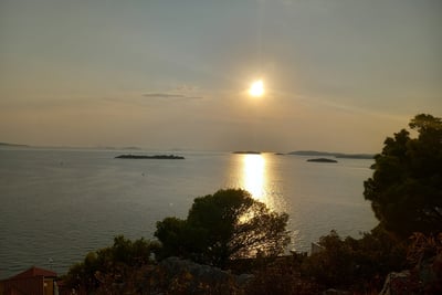 Sonnenuntergang Tribunj