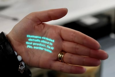 Humane Ai Pin Laser Ink Display