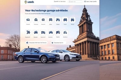 Mobile view of Leeds garage website, optimised for SEO success