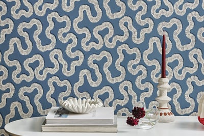 papier peint romo kezia boathouse bleu