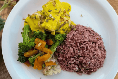 Salmão Grelhado ao molho de maracujá Mr. Fit Prudente