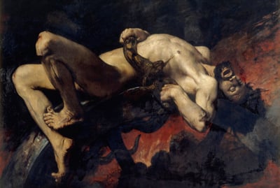 Jules-Élie Delaunay's Ixion Thrown into the Flames