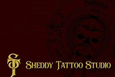 Logotipo com caveira de caravela para estúdio de tatuagem para Sheddy Tamayo por Acebal Santana.