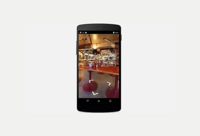 Mobile view of a 360 degree virtual tour