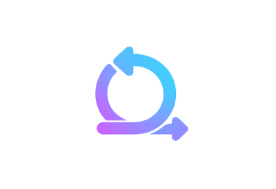 Icon of a circular arrow, symbolizing continuous improvement and progress.