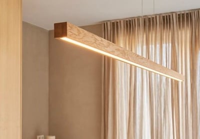lampadario sospensione pendente artigianale in legno massello luce di qualità led