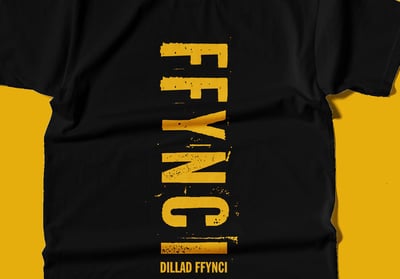 Black FFYNCI logo shirt