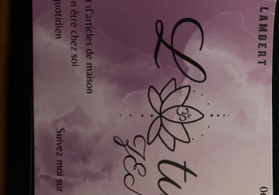 carte de visite du lotus zen