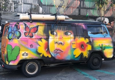 camionette coloree de Buenos Aires   