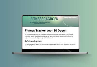 digitale fitness dagboek