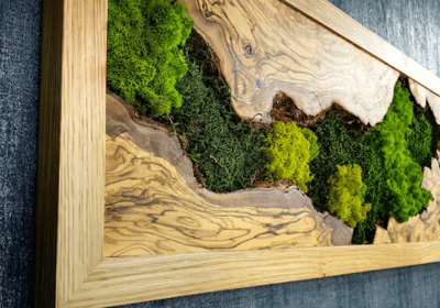 Quadro-legno-artigianale-muschio-bio-legno