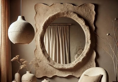 Wabi Sabi Paper Mache Interior Desin