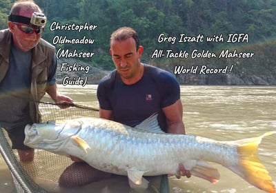 IGFA All-Tackle Golden Mahseer World Record.