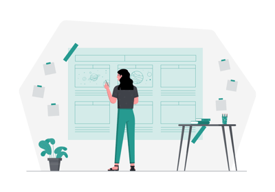 Contenu visuel personnalisé pour site web et réseaux sociaux