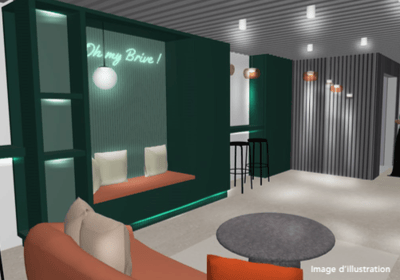 Image d'illustration du hall d'accueil de l'appart'hôtel.