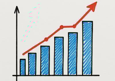 Chart going up