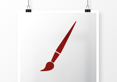 logo d'un pinceau illustrant le service réalisation